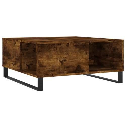 Stolić za kavu boja hrasta 80 x 80 x 36,5 cm konstruirano drvo - Dimljeni hrast 1 Cijena