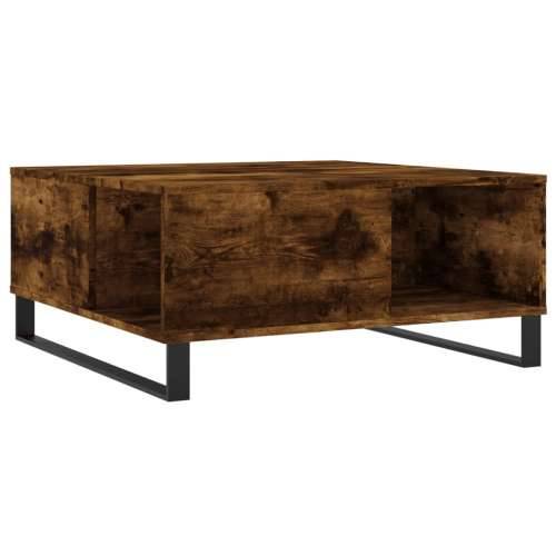 Stolić za kavu boja hrasta 80 x 80 x 36,5 cm konstruirano drvo - Dimljeni hrast 1 Cijena