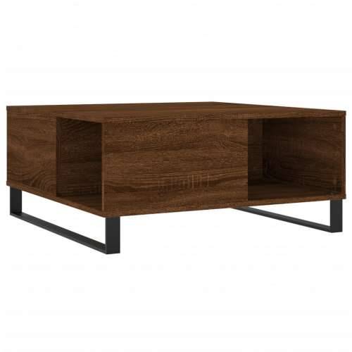 Stolić za kavu smeđi hrast 80x80x36,5 cm konstruirano drvo - Smeđi hrast 1 Cijena