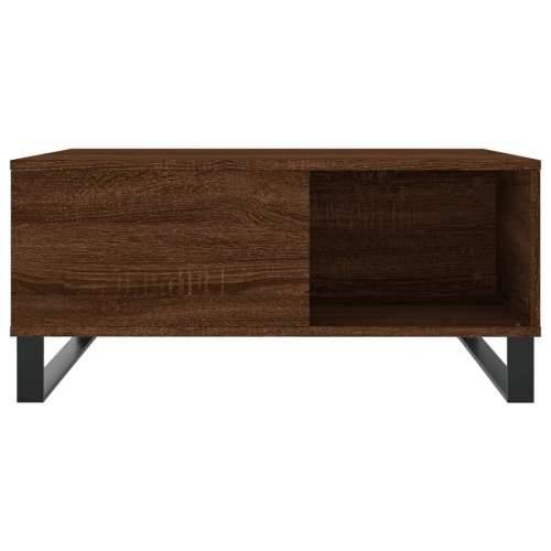 Stolić za kavu smeđi hrast 80x80x36,5 cm konstruirano drvo - Smeđi hrast 1 Cijena