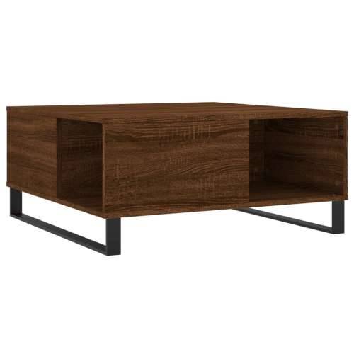 Stolić za kavu smeđi hrast 80x80x36,5 cm konstruirano drvo - Smeđi hrast 1 Cijena