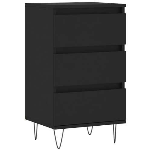 Komoda crna 40 x 35 x 70 cm od konstruiranog drva - Crna 1 Cijena
