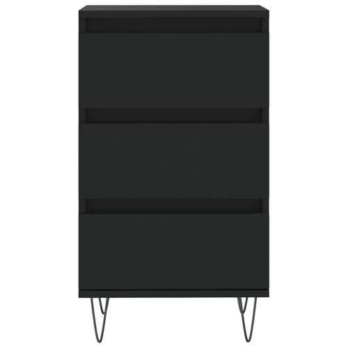Komoda crna 40 x 35 x 70 cm od konstruiranog drva - Crna 1 Cijena