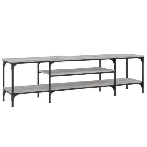 TV ormarić boja hrasta sonome 161x35x45 cm od drva i željeza - Sivi hrast sonoma 1 161 cm Cijena