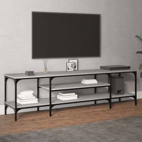 TV ormarić boja hrasta sonome 161x35x45 cm od drva i željeza - Sivi hrast sonoma 1 161 cm Cijena