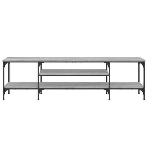 TV ormarić boja hrasta sonome 161x35x45 cm od drva i željeza - Sivi hrast sonoma 1 161 cm Cijena