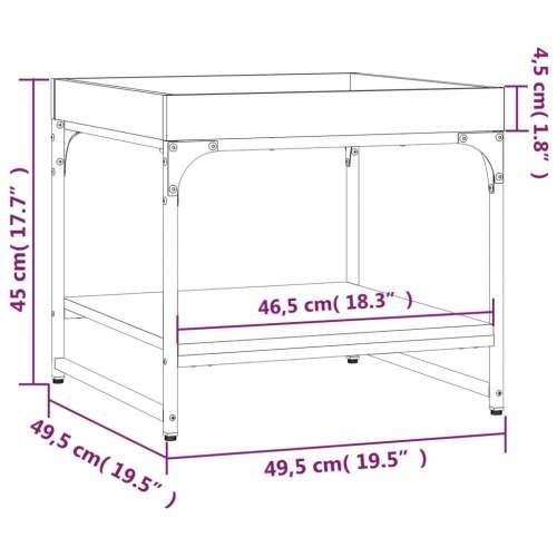 Stolić za kavu boja hrasta 49,5x49,5x45 cm konstruirano drvo - Dimljeni hrast 49.5 x 49.5 x 45 cm 1 Cijena