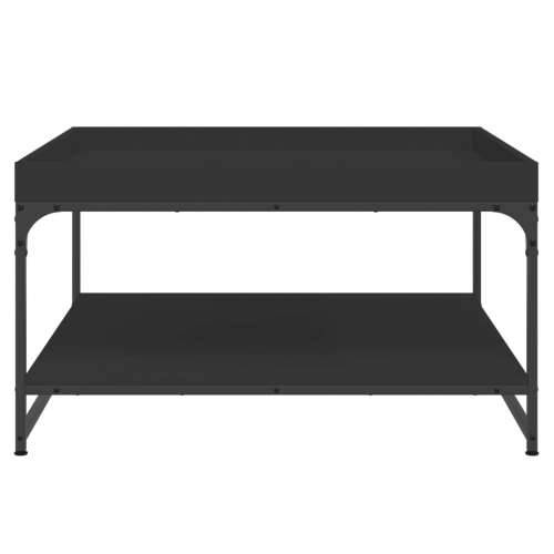 Stolić za kavu crni 80 x 80 x 45 cm konstruirano drvo i željezo - Crna 80 x 80 x 45 cm 1 Cijena