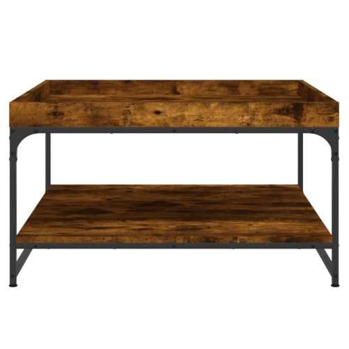 Stolić za kavu boja hrasta 80 x 80 x 45 cm od drva i željeza - Dimljeni hrast 80 x 80 x 45 cm 1 Cijena