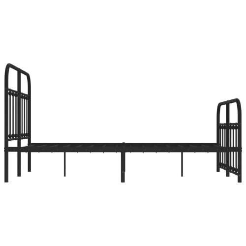 Metalni okvir kreveta uzglavlje i podnožje crni 120x190 cm - Crna 120 x 190 cm s uzglavljem i podnožjem Cijena