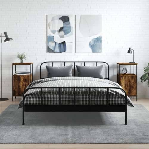 Noćni ormarići 2 kom boja hrasta 41x31x80 cm konstruirano drvo - Dimljeni hrast 2 Cijena