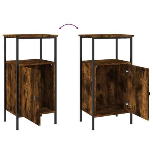 Noćni ormarići 2 kom boja hrasta 41x31x80 cm konstruirano drvo - Dimljeni hrast 2 Cijena