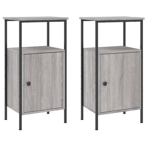 Noćni ormarići 2 kom boja hrasta 41x31x80 cm konstruirano drvo - Sivi hrast sonoma 2 Cijena