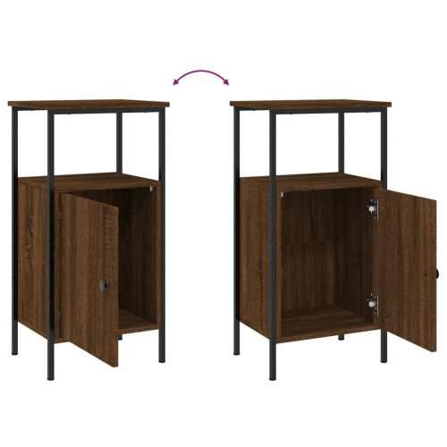 Noćni ormarići 2 kom boja hrasta 41x31x80 cm konstruirano drvo - Smeđi hrast 2 Cijena
