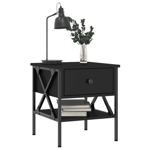Noćni ormarići 2 kom crni 40 x 42 x 45 cm od konstruiranog drva - Crna 2 Cijena