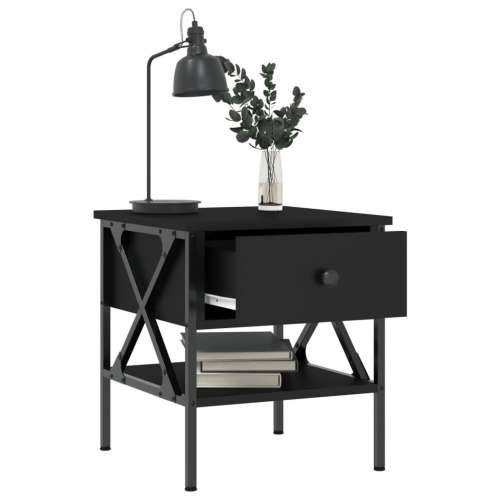 Noćni ormarići 2 kom crni 40 x 42 x 45 cm od konstruiranog drva - Crna 2 Cijena
