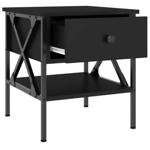 Noćni ormarići 2 kom crni 40 x 42 x 45 cm od konstruiranog drva - Crna 2 Cijena