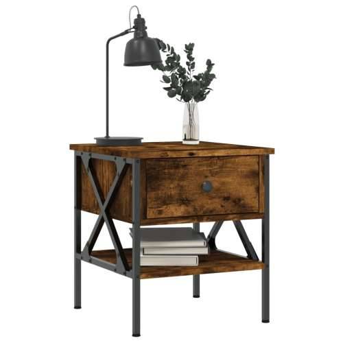Noćni ormarići 2 kom boja hrasta 40x42x45 cm konstruirano drvo - Dimljeni hrast 2 Cijena
