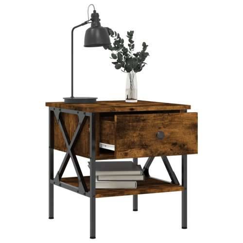 Noćni ormarići 2 kom boja hrasta 40x42x45 cm konstruirano drvo - Dimljeni hrast 2 Cijena
