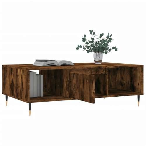 Stolić za kavu boja hrasta 104 x 60 x 35 cm konstruirano drvo - Dimljeni hrast 1 Cijena