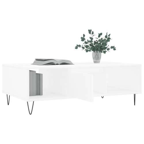 Stolić za kavu bijeli 104 x 60 x 35 cm od konstruiranog drva - Bijela 1 Cijena