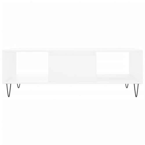 Stolić za kavu bijeli 104 x 60 x 35 cm od konstruiranog drva - Bijela 1 Cijena