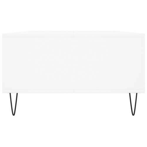Stolić za kavu bijeli 104 x 60 x 35 cm od konstruiranog drva - Bijela 1 Cijena
