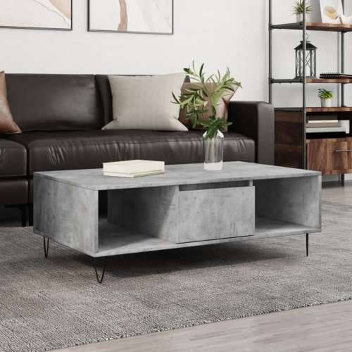 Stolić za kavu siva boja betona 104x60x35 cm konstruirano drvo - Beton siva 1 Cijena