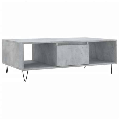 Stolić za kavu siva boja betona 104x60x35 cm konstruirano drvo - Beton siva 1 Cijena