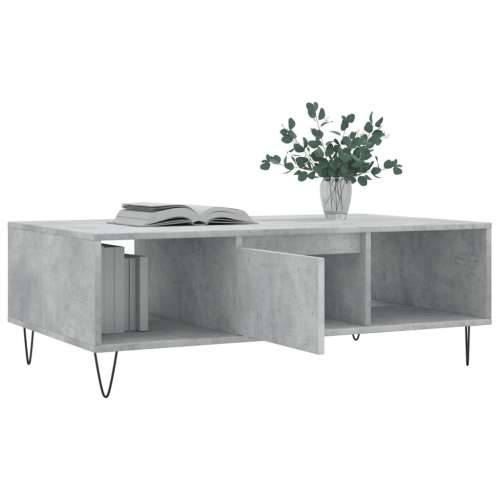 Stolić za kavu siva boja betona 104x60x35 cm konstruirano drvo - Beton siva 1 Cijena