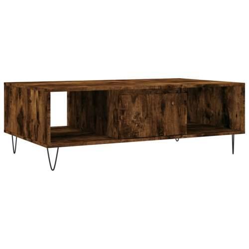 Stolić za kavu boja hrasta 104 x 60 x 35 cm konstruirano drvo - Dimljeni hrast 1 Cijena