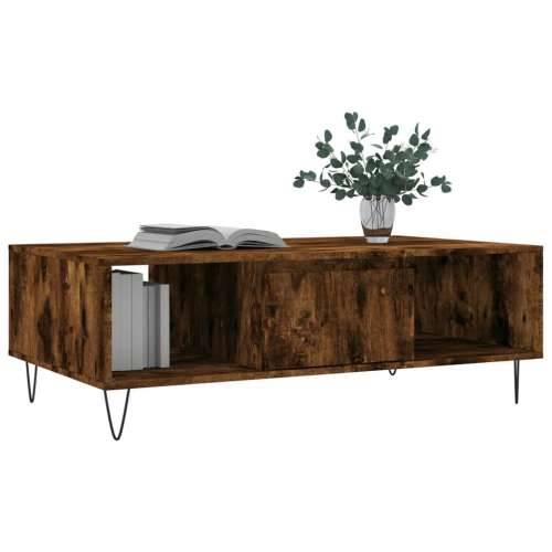 Stolić za kavu boja hrasta 104 x 60 x 35 cm konstruirano drvo - Dimljeni hrast 1 Cijena