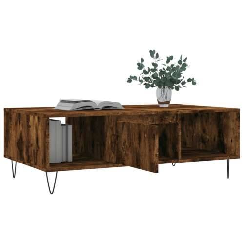 Stolić za kavu boja hrasta 104 x 60 x 35 cm konstruirano drvo - Dimljeni hrast 1 Cijena