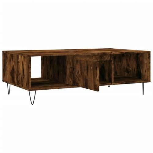 Stolić za kavu boja hrasta 104 x 60 x 35 cm konstruirano drvo - Dimljeni hrast 1 Cijena