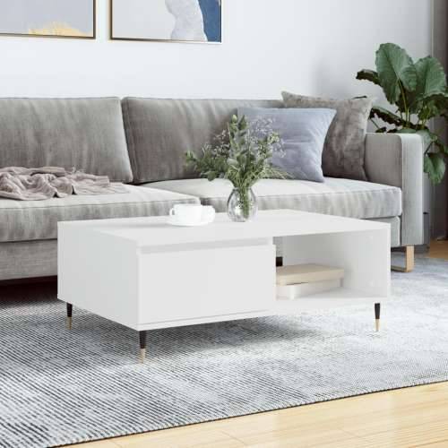 Stolić za kavu bijeli 90 x 60 x 35 cm od konstruiranog drva - Bijela 1 Cijena