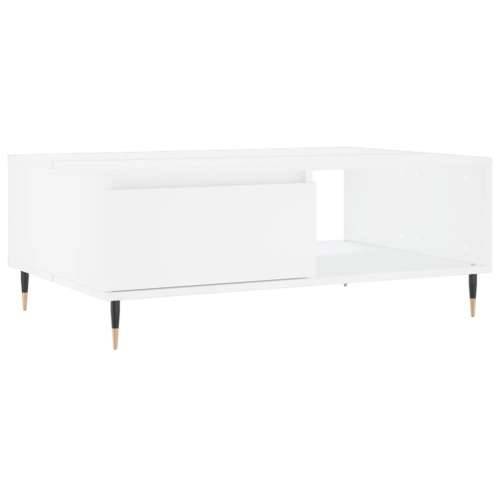 Stolić za kavu bijeli 90 x 60 x 35 cm od konstruiranog drva - Bijela 1 Cijena