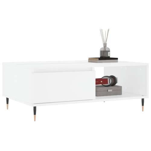 Stolić za kavu bijeli 90 x 60 x 35 cm od konstruiranog drva - Bijela 1 Cijena