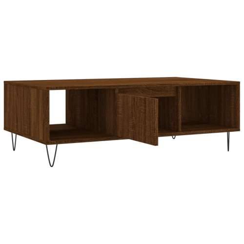 Stolić za kavu boja hrasta 104 x 60 x 35 cm konstruirano drvo - Smeđi hrast 1 Cijena