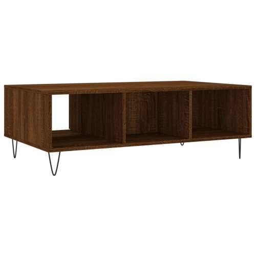 Stolić za kavu boja hrasta 104 x 60 x 35 cm konstruirano drvo - Smeđi hrast 1 Cijena