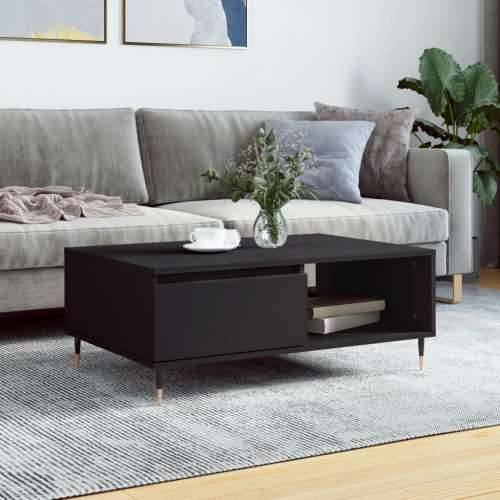 Stolić za kavu crni 90 x 60 x 35 cm od konstruiranog drva - Crna 1 Cijena