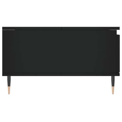 Stolić za kavu crni 90 x 60 x 35 cm od konstruiranog drva - Crna 1 Cijena