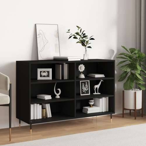 Komoda crna 103,5 x 35 x 70 cm od konstruiranog drva - Crna 1 Cijena