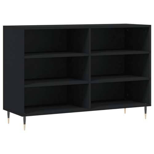 Komoda crna 103,5 x 35 x 70 cm od konstruiranog drva - Crna 1 Cijena