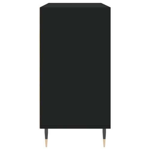 Komoda crna 103,5 x 35 x 70 cm od konstruiranog drva - Crna 1 Cijena