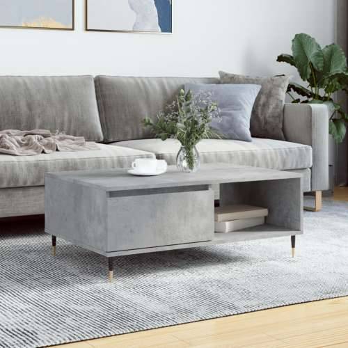 Stolić za kavu boja betona 90 x 60 x 35 cm konstruirano drvo - Beton siva 1 Cijena
