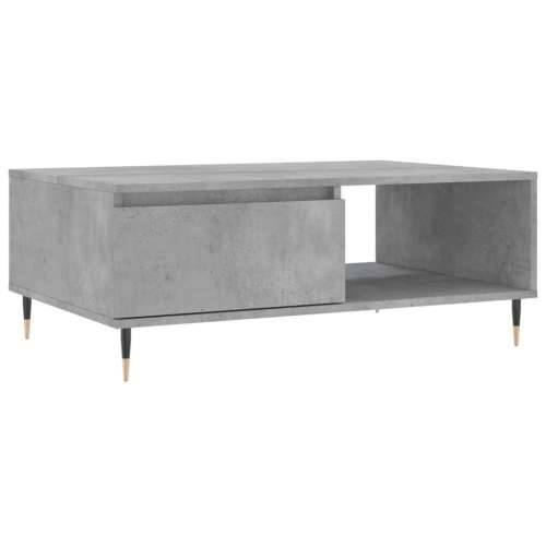 Stolić za kavu boja betona 90 x 60 x 35 cm konstruirano drvo - Beton siva 1 Cijena