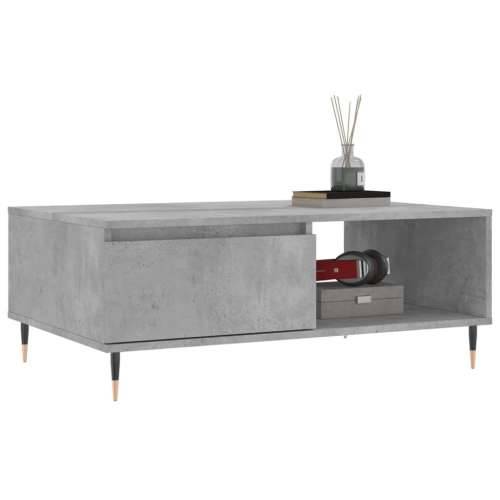 Stolić za kavu boja betona 90 x 60 x 35 cm konstruirano drvo - Beton siva 1 Cijena