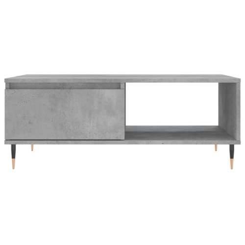 Stolić za kavu boja betona 90 x 60 x 35 cm konstruirano drvo - Beton siva 1 Cijena