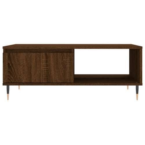 Stolić za kavu smeđa boja hrasta 90x60x35 cm konstruirano drvo - Smeđi hrast 1 Cijena