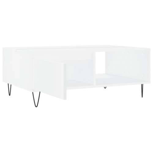 Stolić za kavu bijeli 90 x 60 x 35 cm od konstruiranog drva - Bijela 1 Cijena